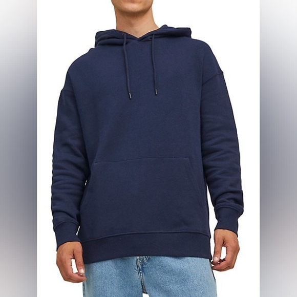 NWOT - Jack and Jones | Pullover Knit Hoodie - Medium - Blue - Picture 9 of 9